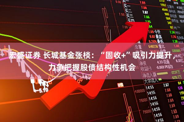 宏盛证券 长城基金张棪：“固收+”吸引力提升，力争把握股债结构性机会