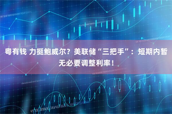 粤有钱 力挺鲍威尔？美联储“三把手”：短期内暂无必要调整利率！