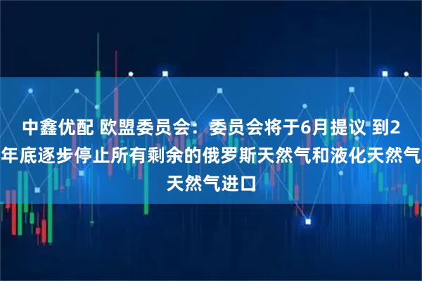 中鑫优配 欧盟委员会：委员会将于6月提议 到2027年底逐步停止所有剩余的俄罗斯天然气和液化天然气进口