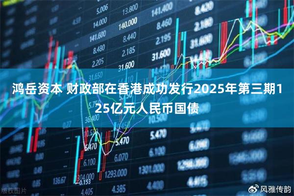 鸿岳资本 财政部在香港成功发行2025年第三期125亿元人民币国债