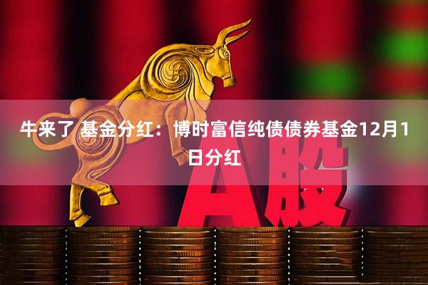 牛来了 基金分红：博时富信纯债债券基金12月1日分红