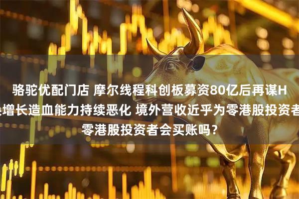 骆驼优配门店 摩尔线程科创板募资80亿后再谋H股：烧钱换增长造血能力持续恶化 境外营收近乎为零港股投资者会买账吗？